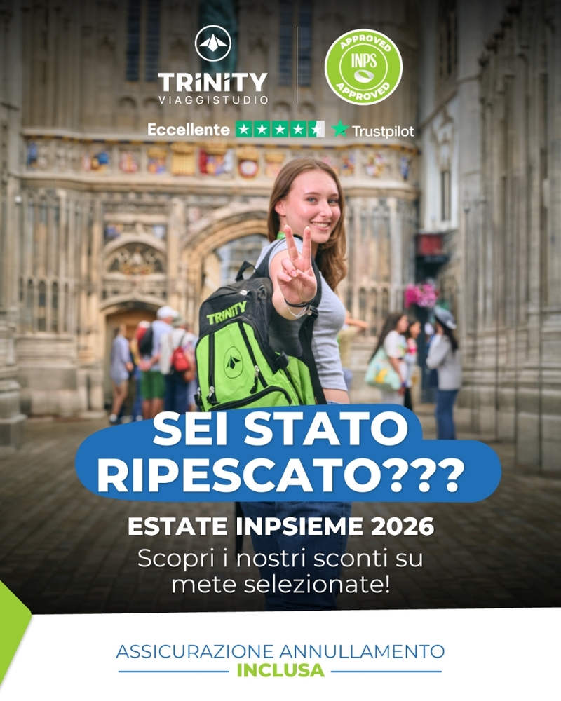 Sei stato ripescato? Hai tempo fino al 30/04/2026  ASSICURAZIONE ANNULLAMENTO OMAGGIO (obbligatoria &ndash; valore &euro; 219) Ulteriori sconti su destinazioni selezionate Promo PORTA UN AMICO per viaggiare con i tuoi amici che non partecipano al bando INPS  Richiedi Info! &raquo;